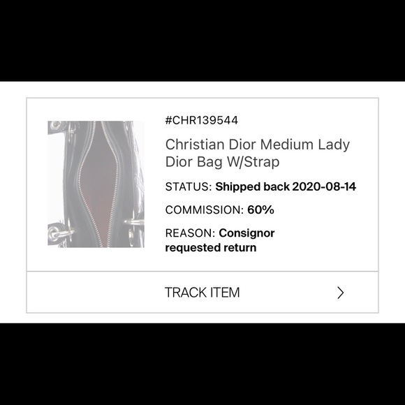 Christian Dior Medium Lady Bag w/ Strap & dust bag - Picture 15 of 15